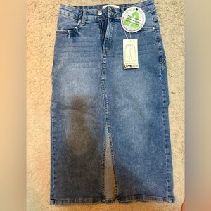 Women’s Love Gen denim Jean skirt